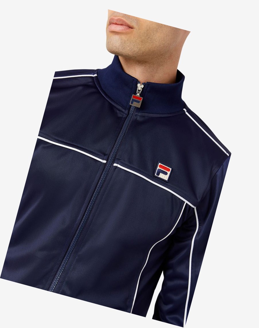 Fila Tricot Track Jacket 410 Peacoat | AKZVF-5379