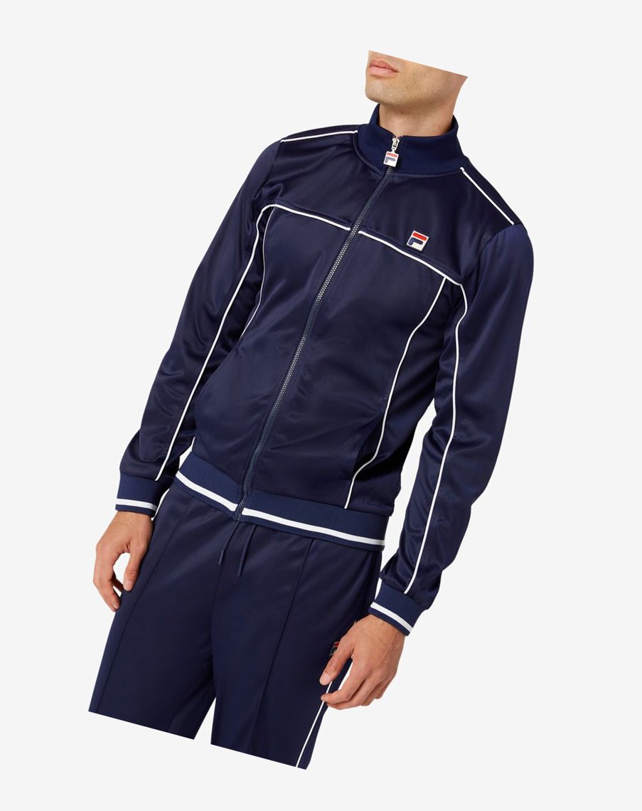 Fila Tricot Track Jacket 410 Peacoat | AKZVF-5379