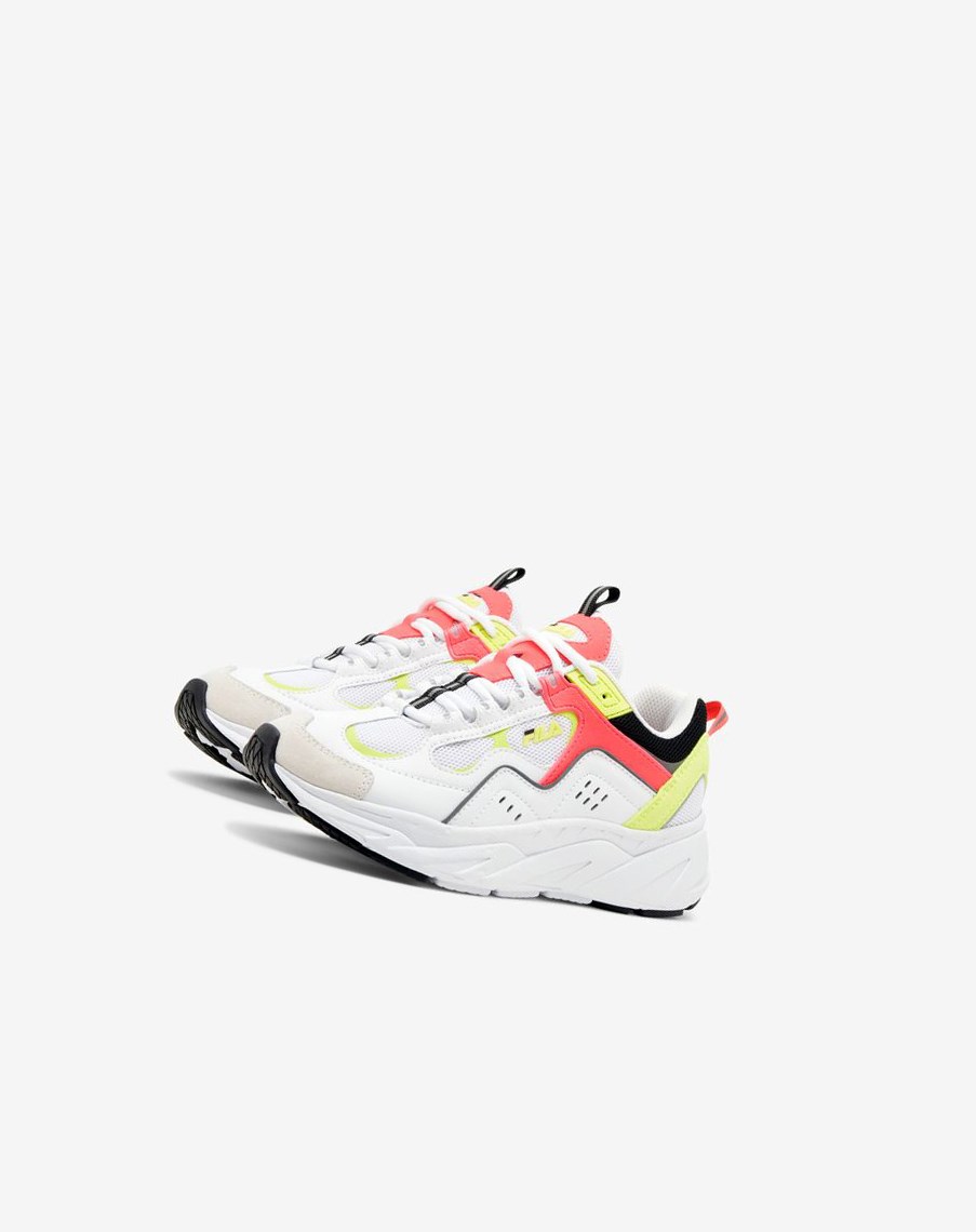 Fila Trigate Plus Sneakers Białe Różowe Żółte | ZBVFD-5472