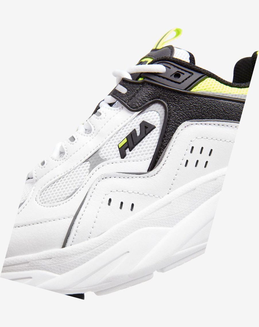 Fila Trigate Plus Tenisa Shoes Białe Czarne Żółte | BEGSI-0639