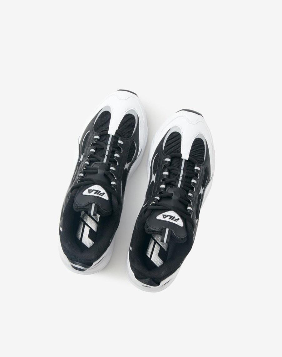 Fila Trigate Sneakers Czarne Białe Srebrne | AEYSM-3687