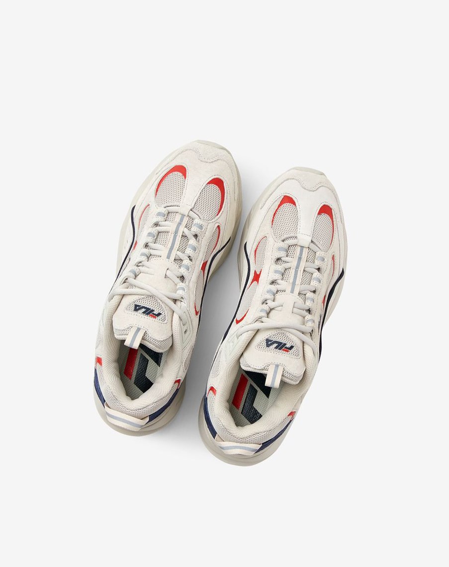 Fila Trigate Sneakers Granatowe Czerwone | CUFTB-6852