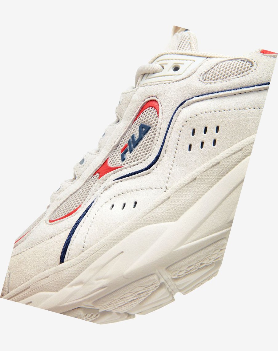 Fila Trigate Sneakers Granatowe Czerwone | CUFTB-6852