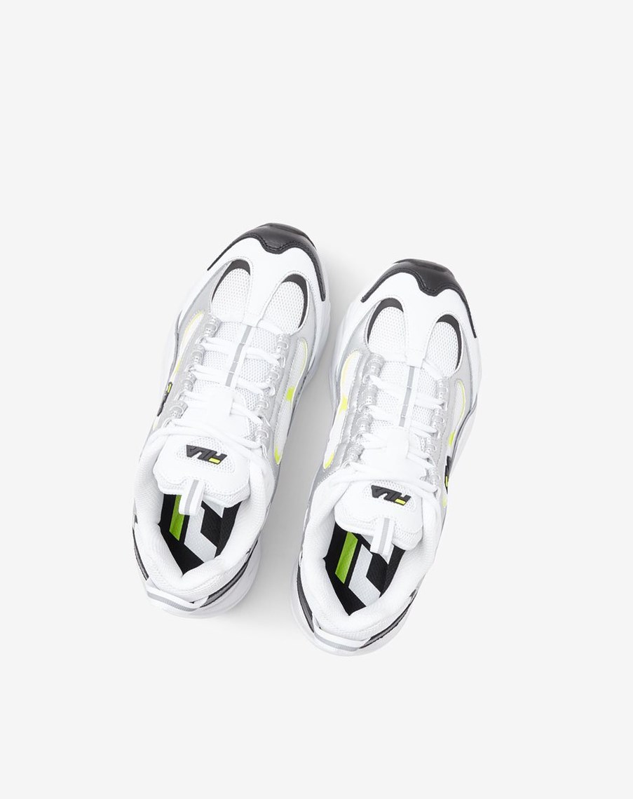 Fila Trigate Sneakers Wht/Blk/Msil | ODASG-1538