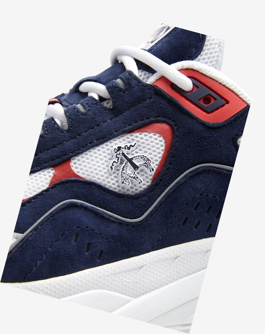 Fila Trigate X Brooks Brothers Chunky Sneakers Białe Granatowe Czerwone | LBETI-9867