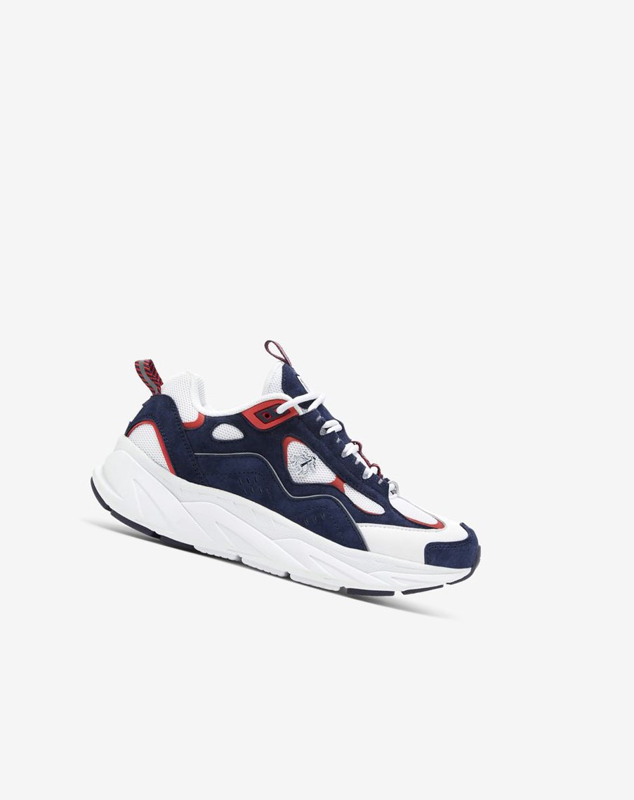 Fila Trigate X Brooks Brothers Chunky Sneakers Białe Granatowe Czerwone | LBETI-9867