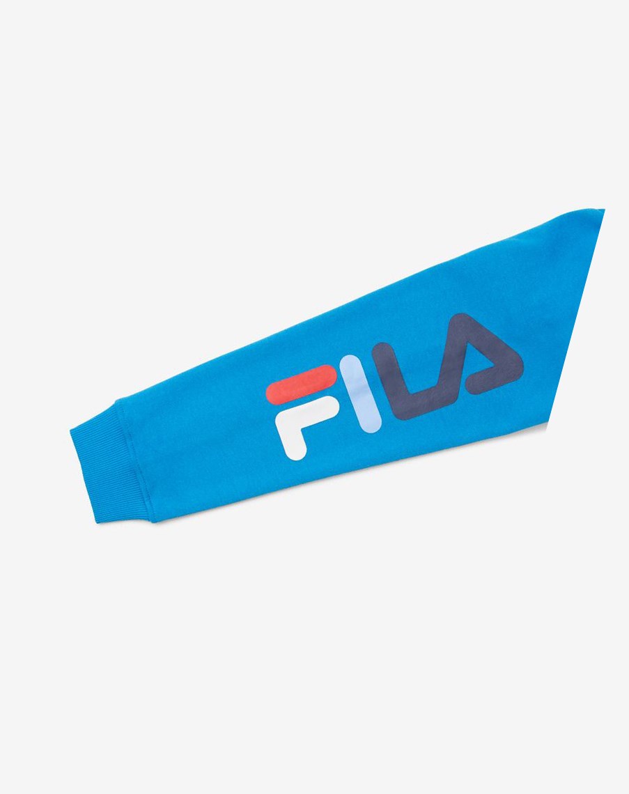 Fila Tyrone Hoodie Niebieskie | TWKVX-7294