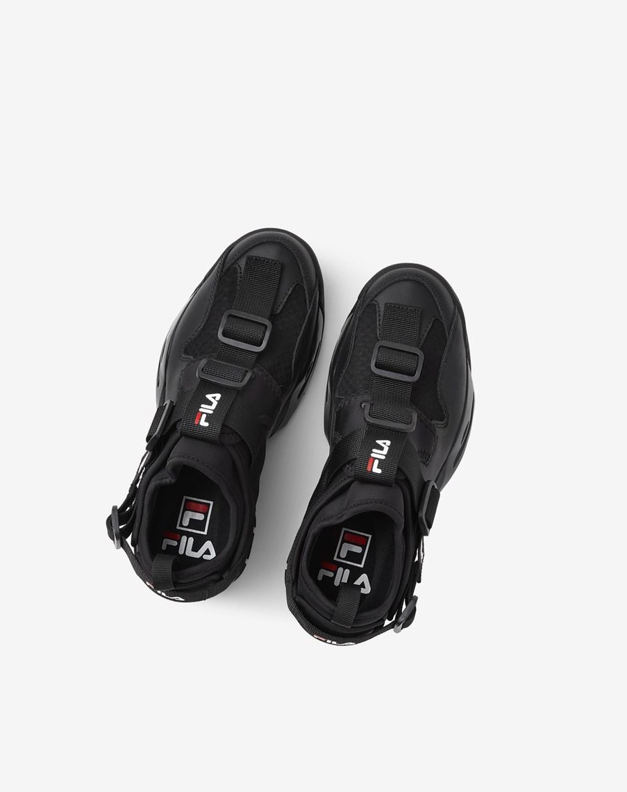 Fila Unit Le Sneakers Czarne Czarne Białe | BUXDI-5637