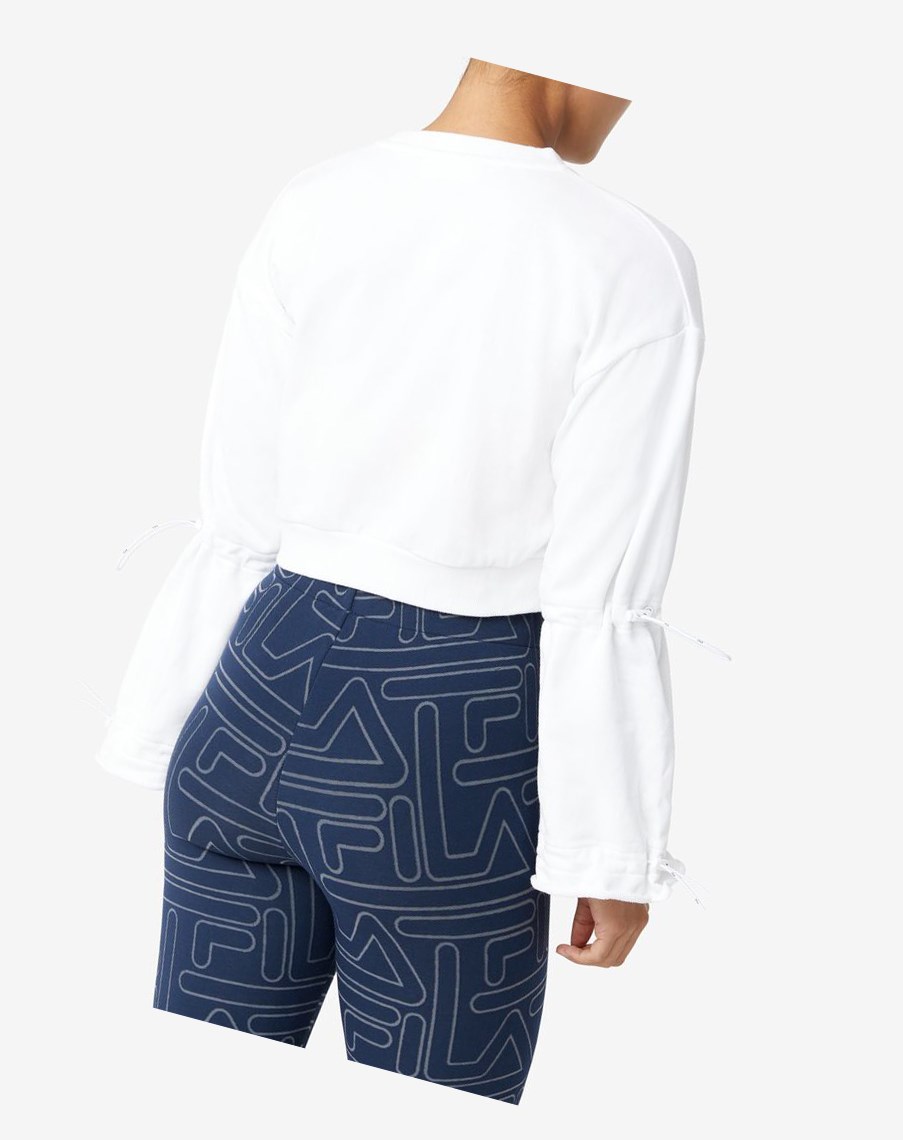 Fila Vedi Sweatshirt Białe | YHNQC-1906