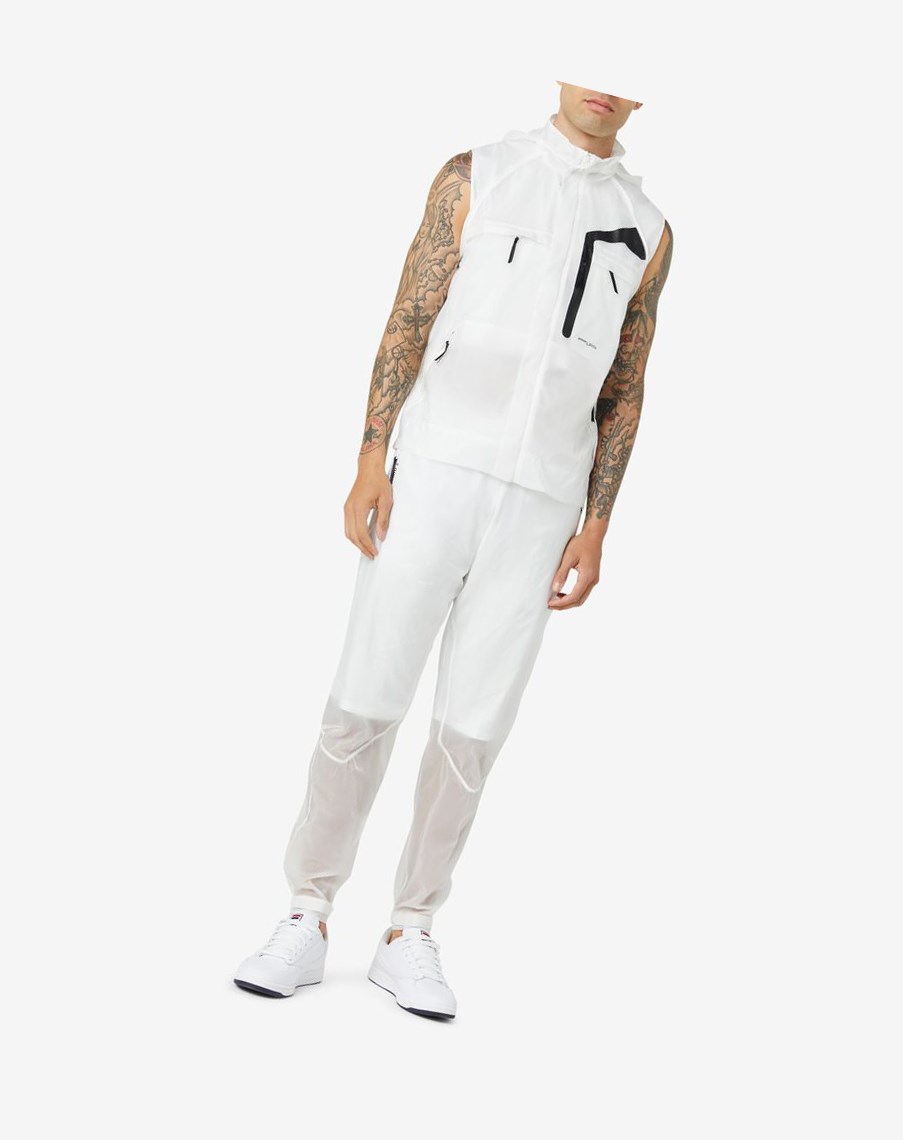 Fila Vega Wiatr Pant Białe Czarne | QERDN-0837