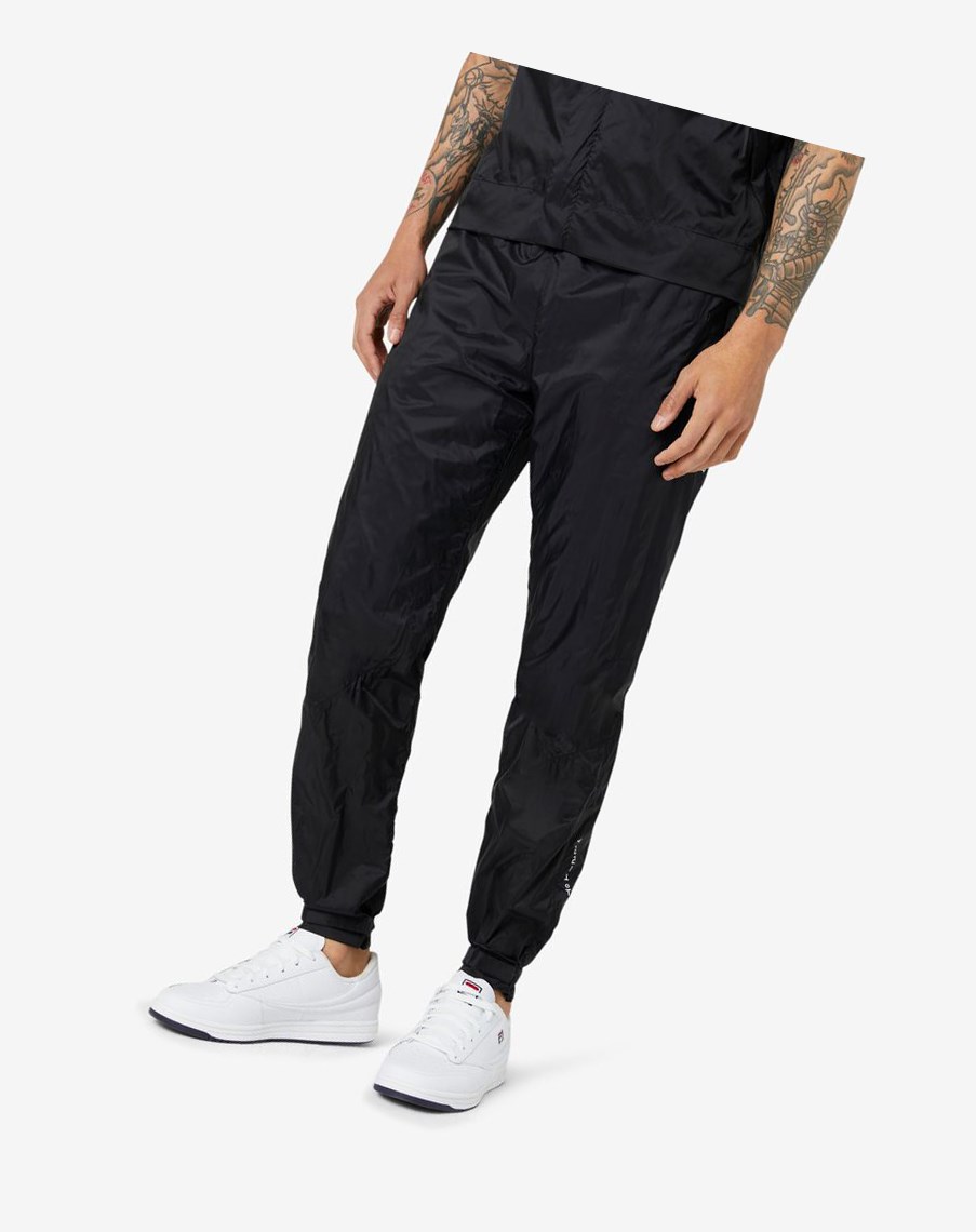 Fila Vega Wiatr Pant Czarne Białe Czarne | OAWVJ-2041