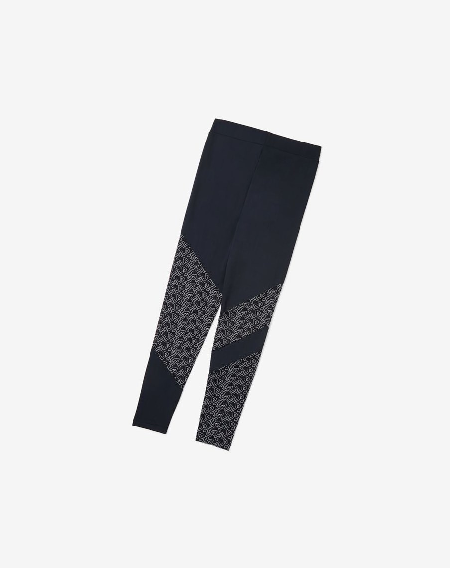 Fila Vilina Legging Czarne Białe | NVCSH-0582