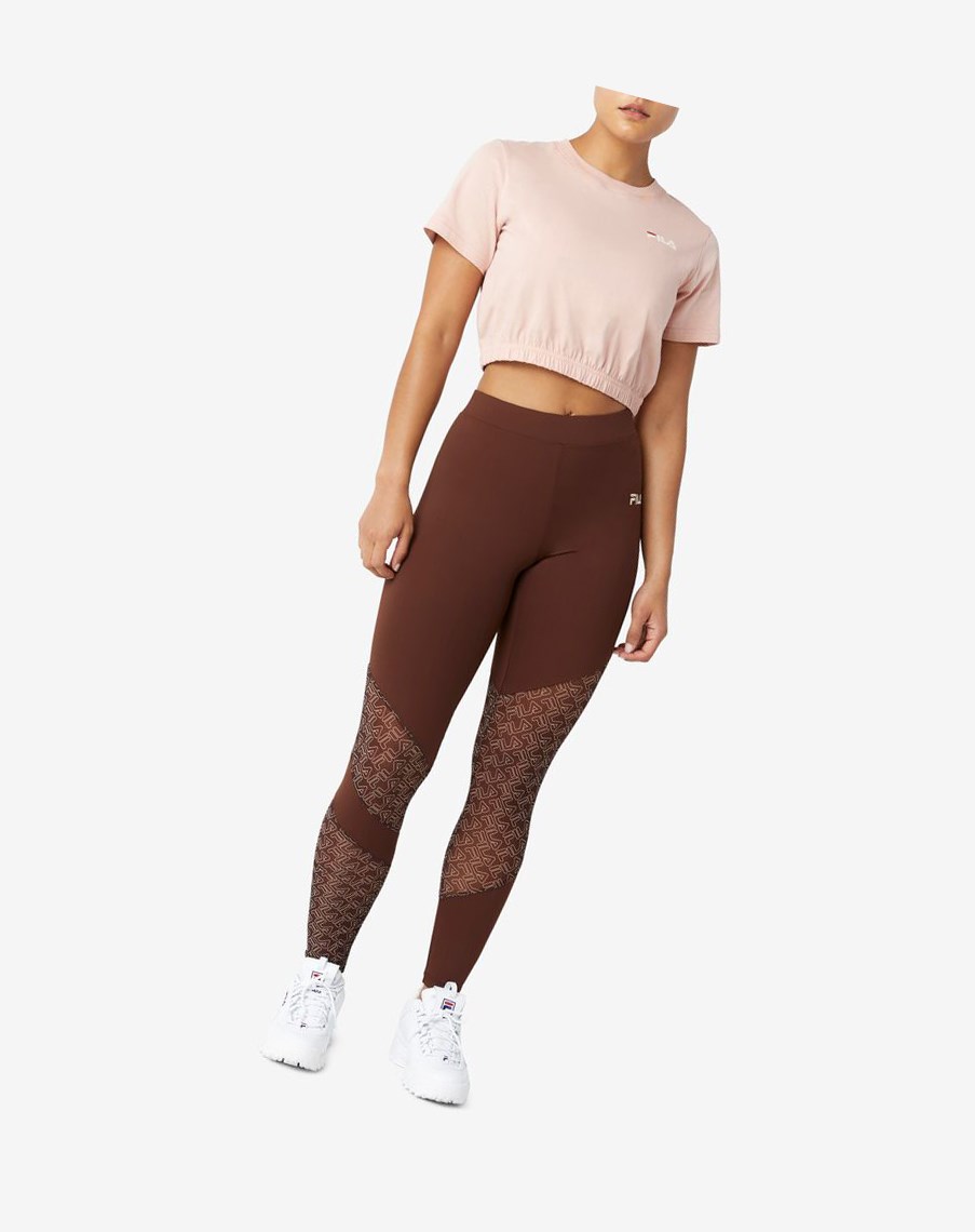 Fila Vilina Legging Jasny Różowe | XCHLJ-7950