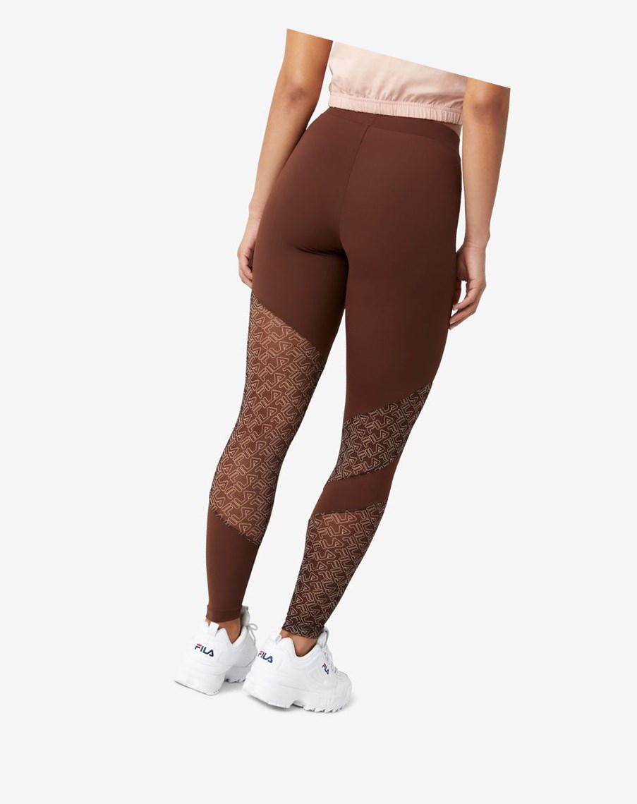 Fila Vilina Legging Jasny Różowe | ZNJOK-2430