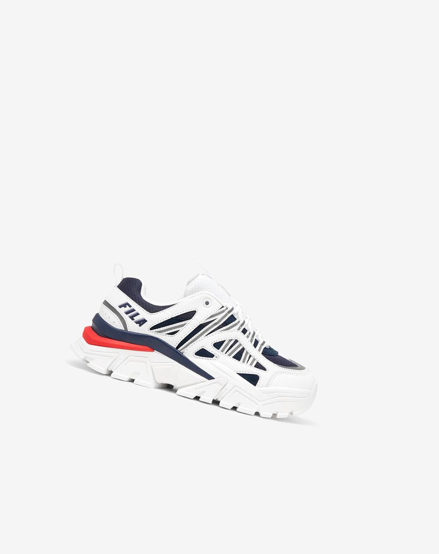 Fila Vitalize Chunky Sneakers Białe Czerwone Granatowe | DWXNG-5032