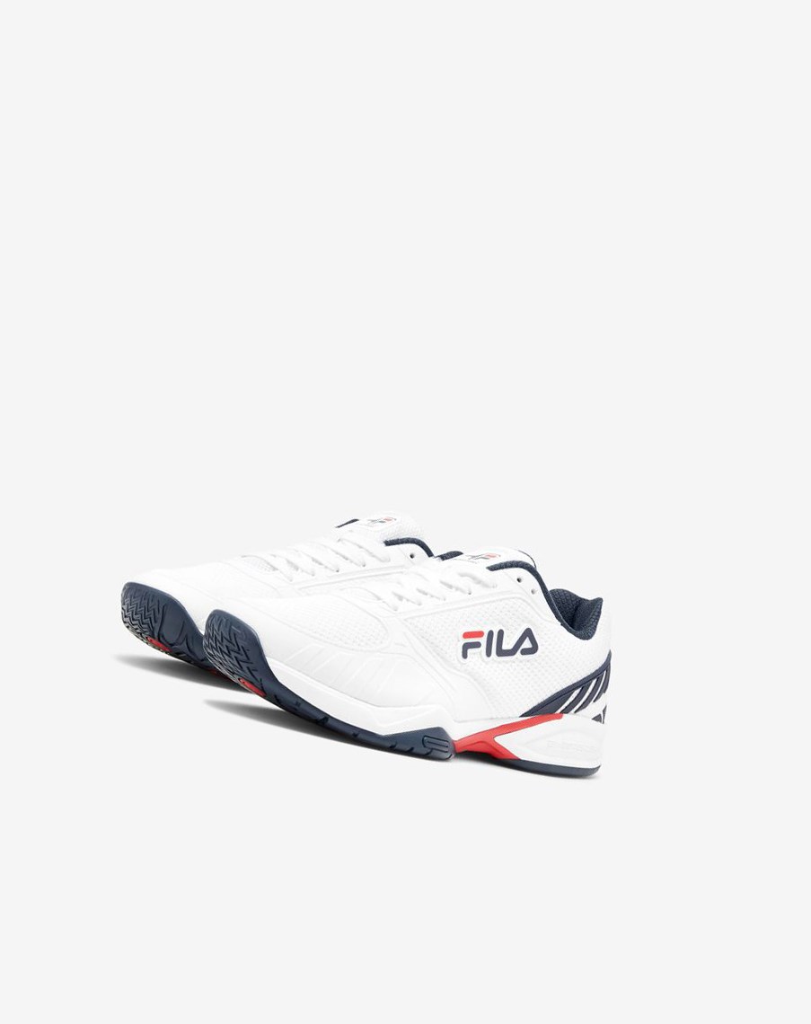 Fila Volley Zone Tenisa Shoes Białe Granatowe Czerwone | FNGKM-7964