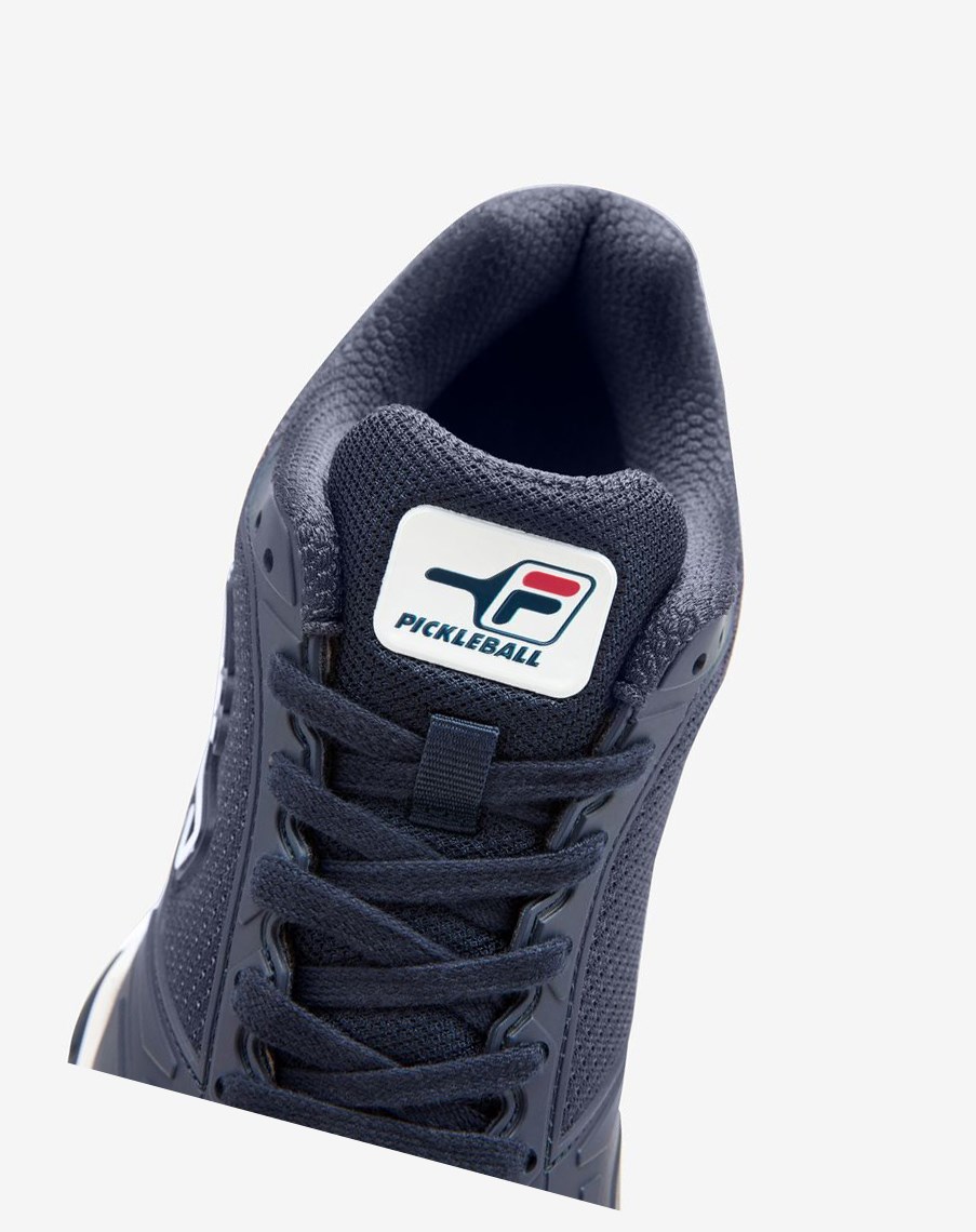 Fila Volley Zone Tenisa Shoes Granatowe Czerwone Białe | CMVDJ-3287