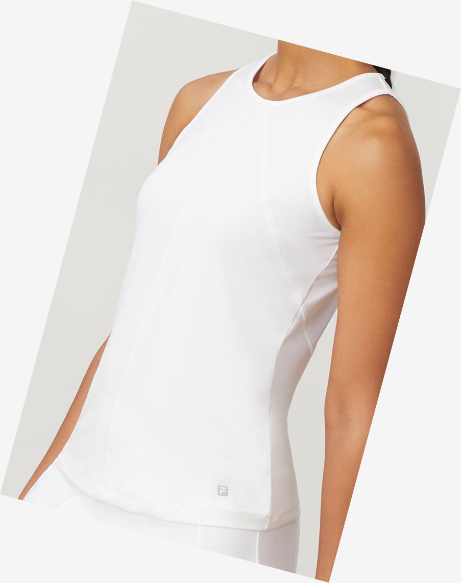 Fila White Line Full Coverage Tank Białe | RBQNL-4218