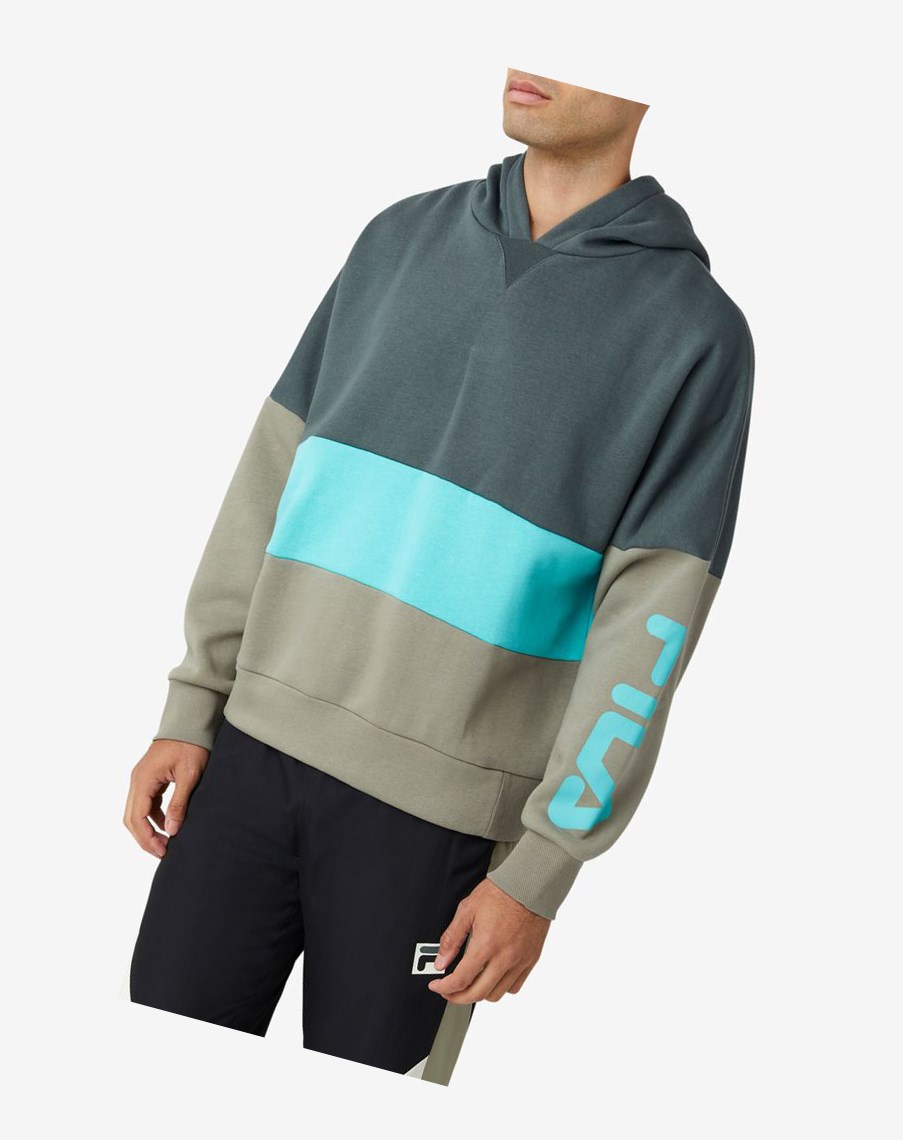 Fila Winn Hoodie Niebieskie Turkusowe | DAHGP-7486