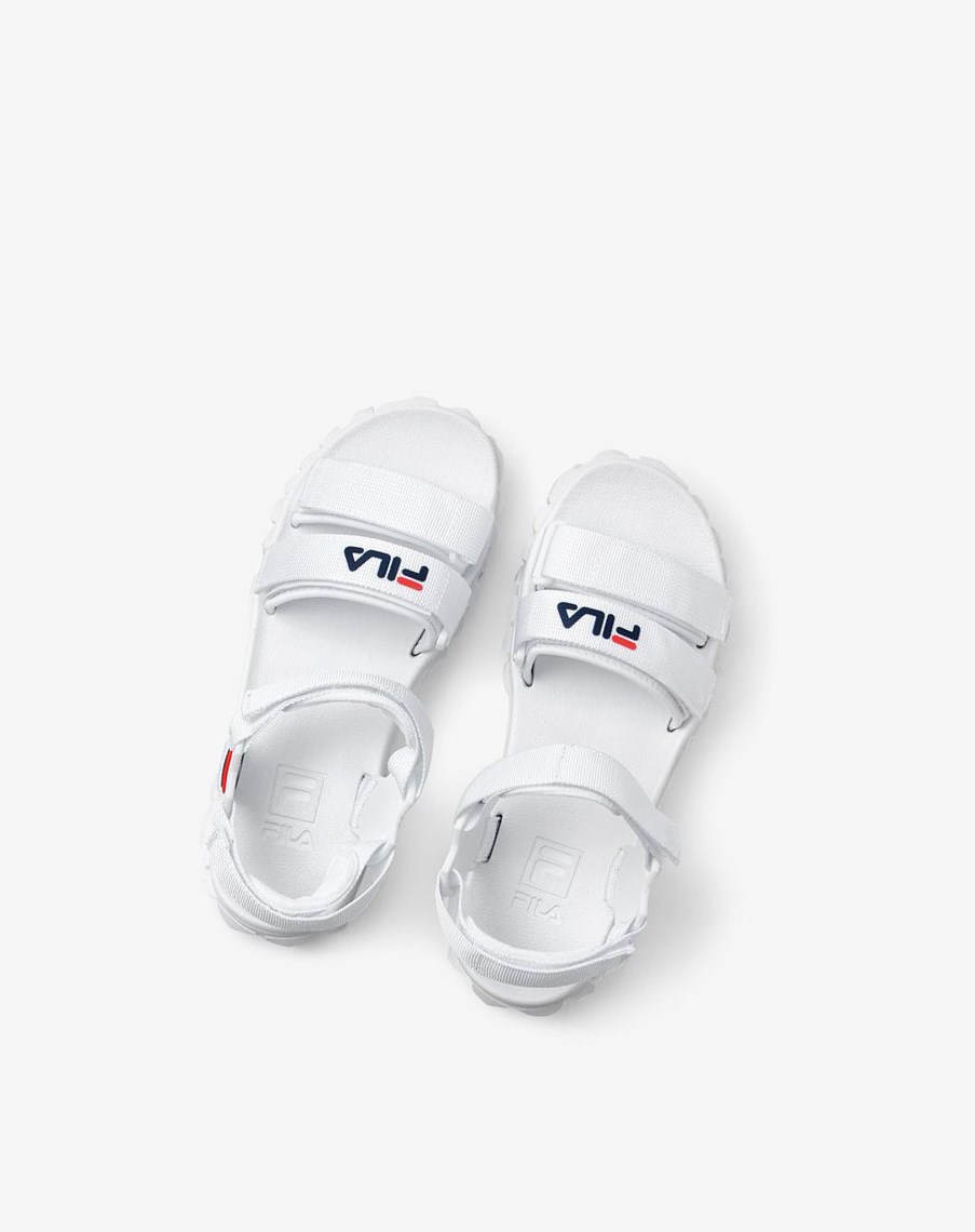 Fila Yak Sandal Klapki Sandals Białe Granatowe Czerwone | OEFVP-6953